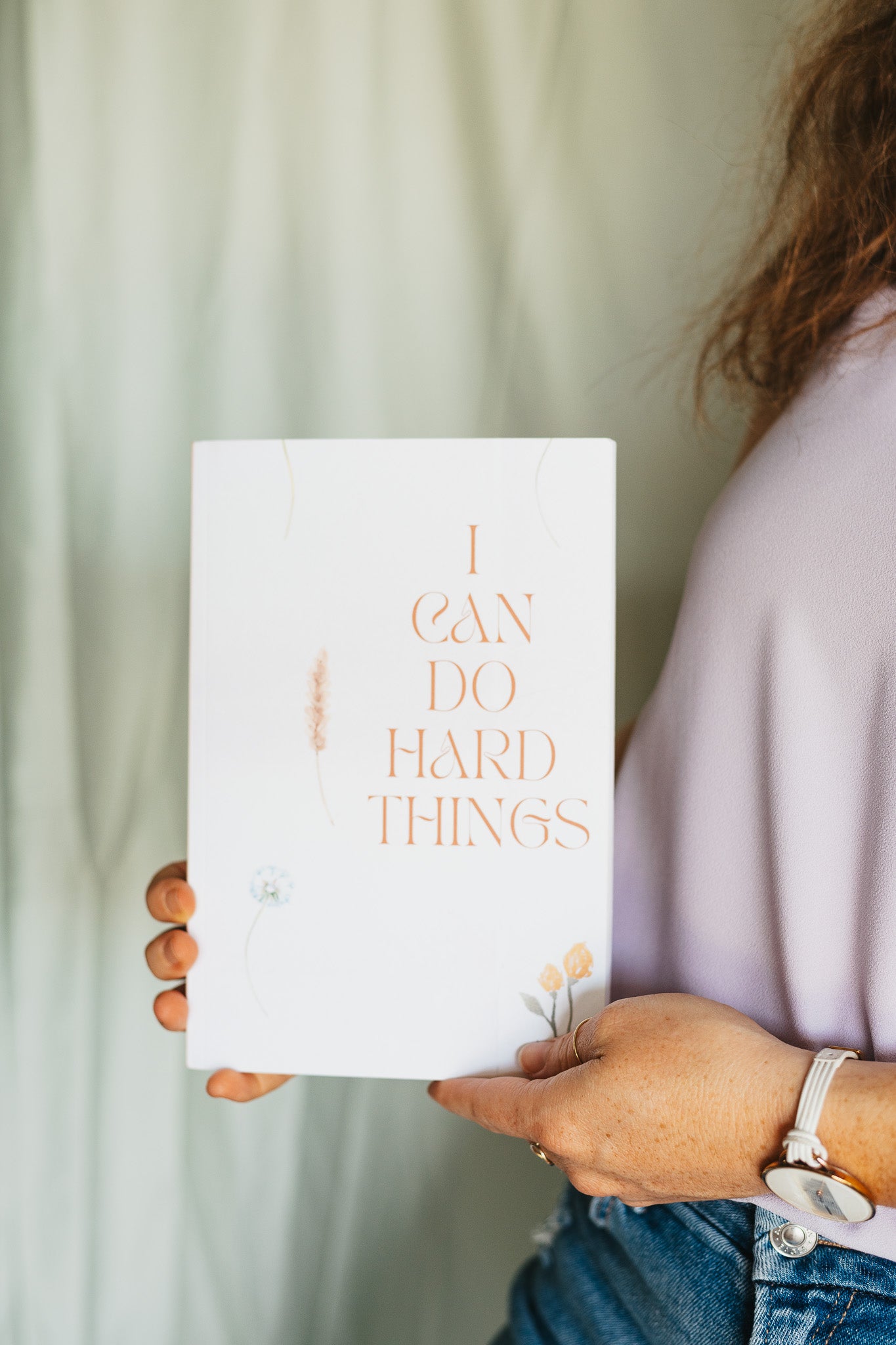 Floral Notebook/Journal/Sketch Book - I Can Do Hard Things - 6 x 9 blank notebook