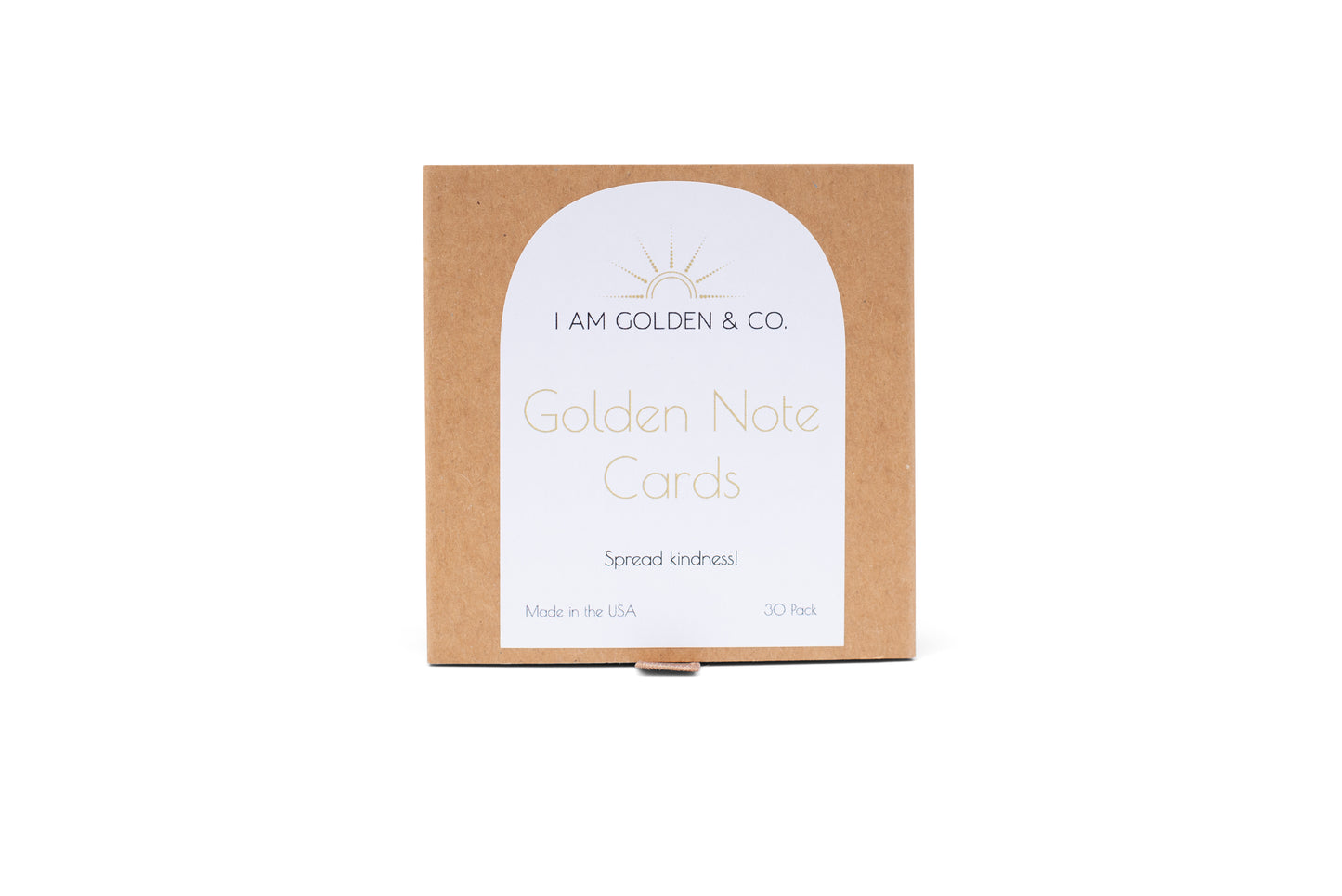 Golden Note Cards