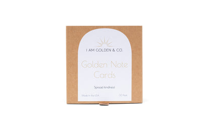 Golden Note Cards